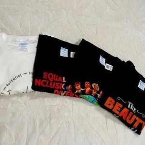 4 Celebrating Diversity Shirts - Size S